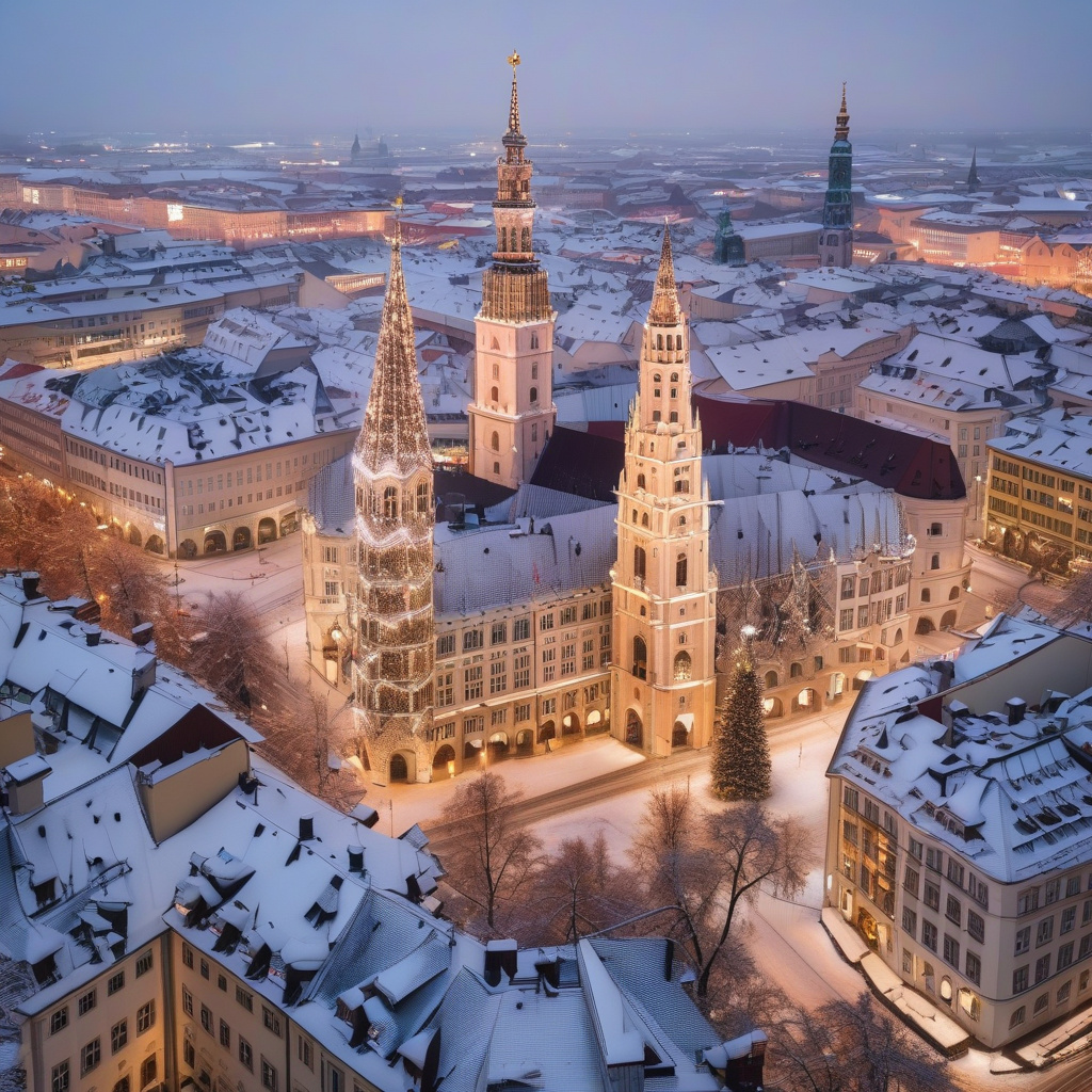 Мюнхенські паби і ресторани у святкову ніч із натовпом гостей Паби Мюнхена, натовп людей за столами з пивом на Новий рік