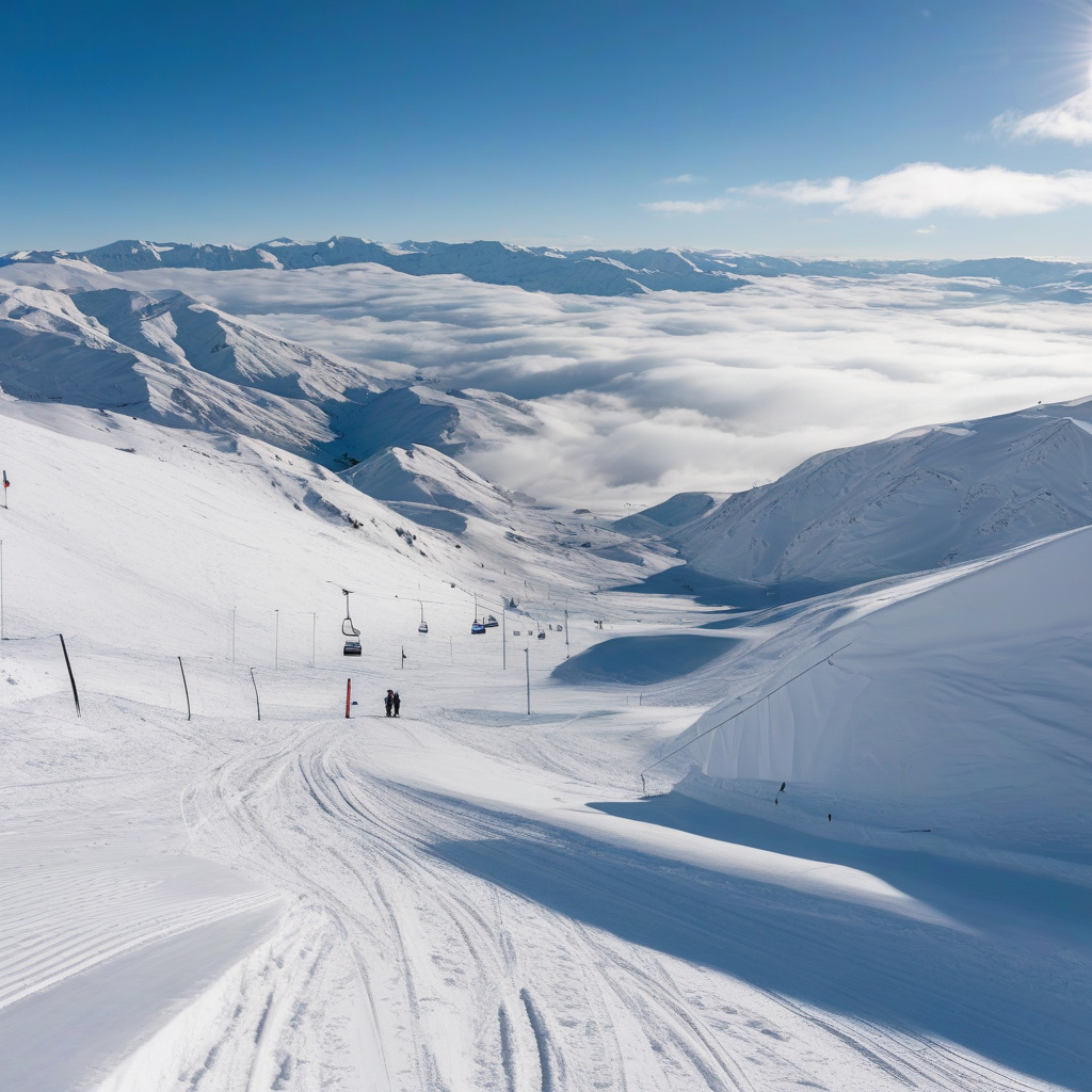 Гірськолижний курорт Гудаурі — ідеальне місце для новачків, безпечні траси та затишна атмосфера Гірськолижний курорт Гудаурі Грузія початківці підйомник сніг