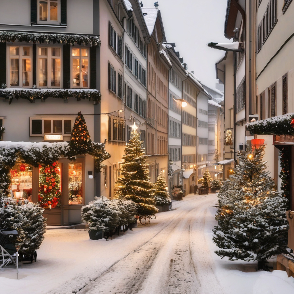 Вечірня прогулянка вздовж озера у Цюріху — справжня зимова казка Вечірня зимова прогулянка набережною Цюріха, ліхтарі та святковий настрій