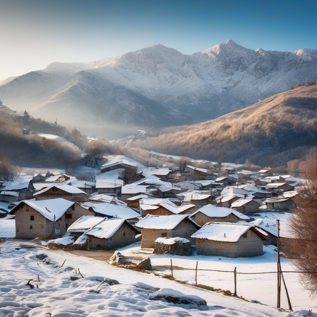 Засніжені пейзажі Воскопої на гірськолижному курорті Албанії Гірськолижні курорти Албанії Воскопоя, засніжений пейзаж