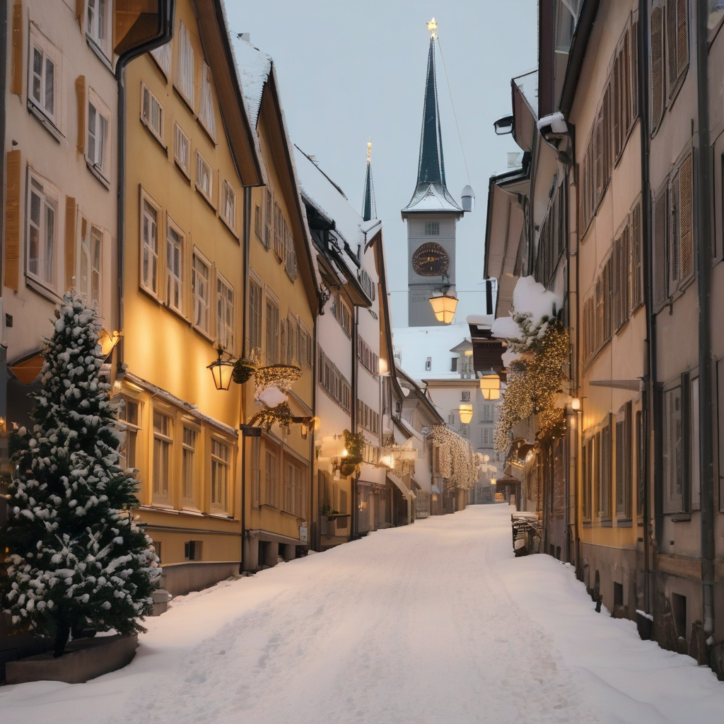 Цюрих на Новий рік: історичні вулиці, святкові вогні, прогулянки серед ошатної архітектури Новий рік у Цюриху – історичний район з яскравими вогниками і гуляючими людьми