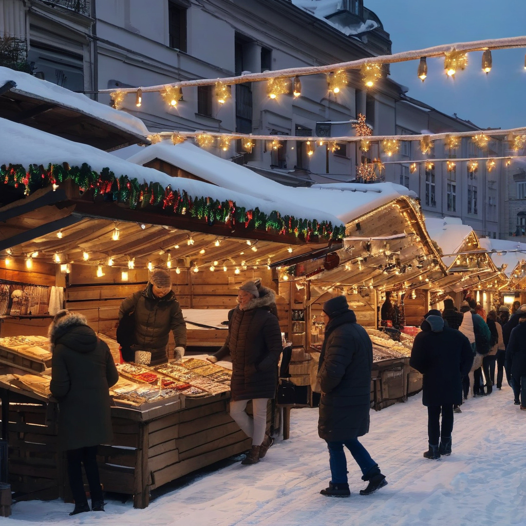Різдвяний ярмарок у Белграді - справжня сербська атмосфера свята Різдвяний ярмарок у Белграді, святкові вогні та натовп у центрі міста