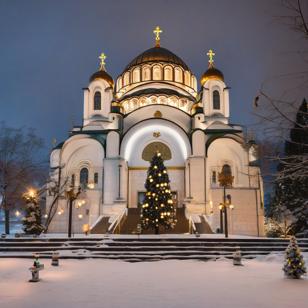 Гостинна атмосфера на Різдво у белградській кав'ярні з традиціями Гостинний вечір у белградській кав'ярні з місцевими традиціями