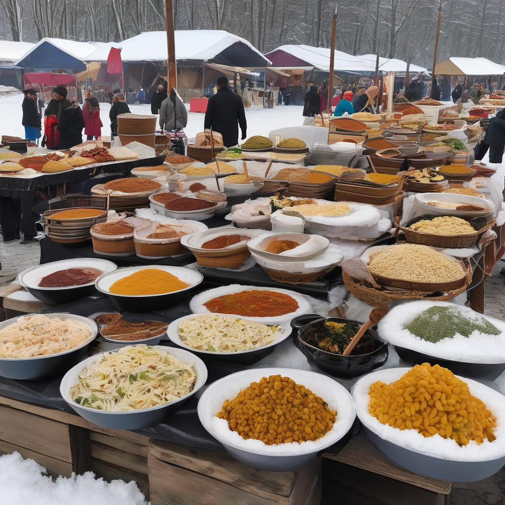 Музичний open-air взимку: оркестр і святкова публіка на фоні казкових вогнів Зимовий музичний фестиваль на відкритому повітрі з оркестром на фоні ілюмінованого міста