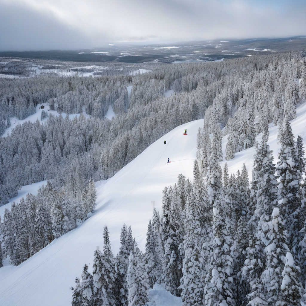 Трюсіль зимові краєвиди лижні траси родинний відпочинок