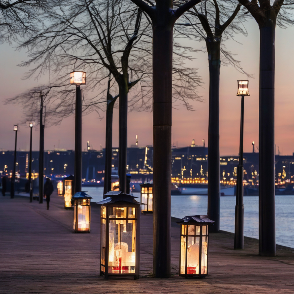 Гамбурзький різдвяний ринок: локальні страви та святкова атмосфера Гамбурзький різдвяний ринок із місцевою кухнею та декором