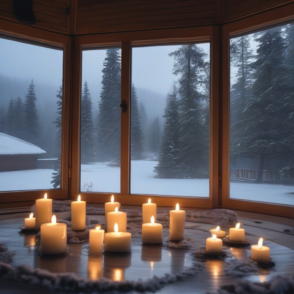 Різдвяний готель у Люцерні: свічки, святковий інтер’єр, засніжені гори та класичний комфорт Готель у Люцерні взимку з ілюмінацією та видом на Альпи