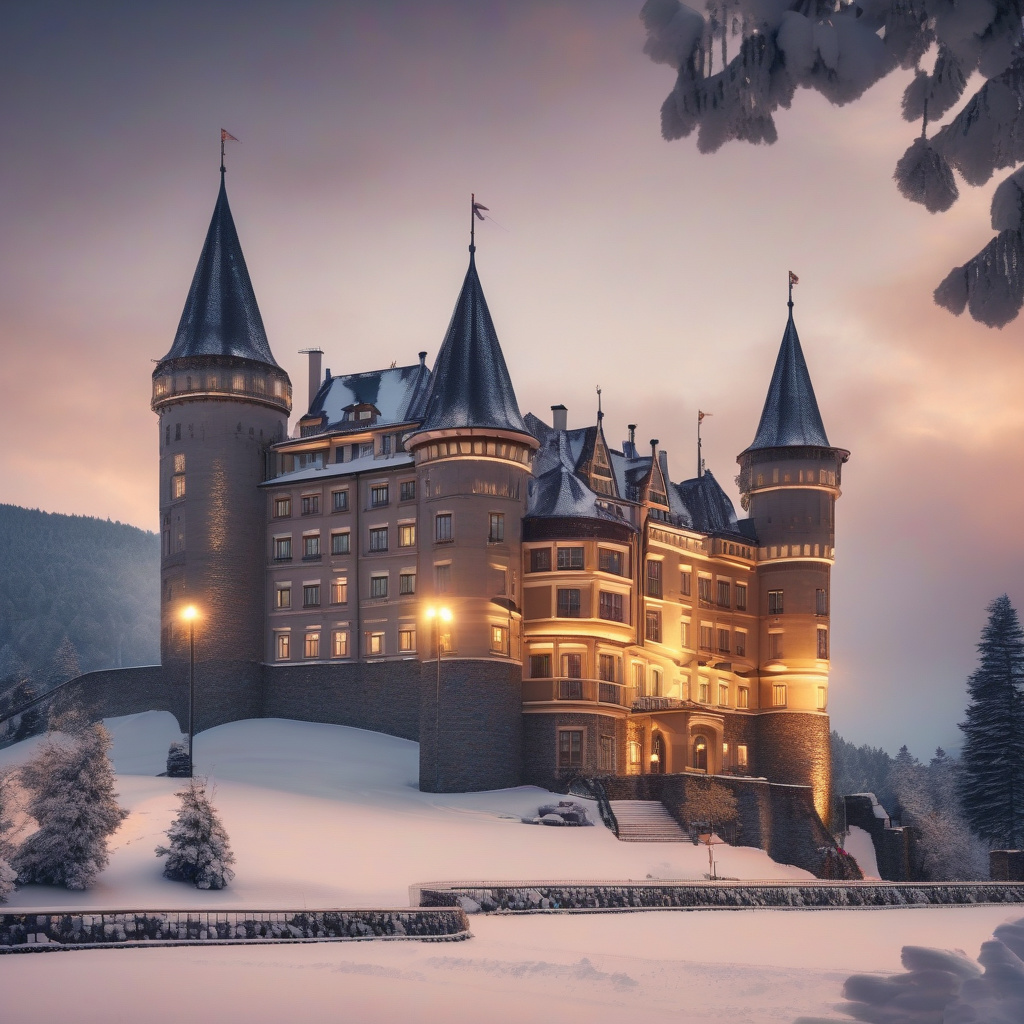 Вечірня атмосфера різдвяного готелю Casa Fuster у Барселоні: свято під пальмами Готель у Барселоні з новорічною ілюмінацією і різдвяними прикрасами