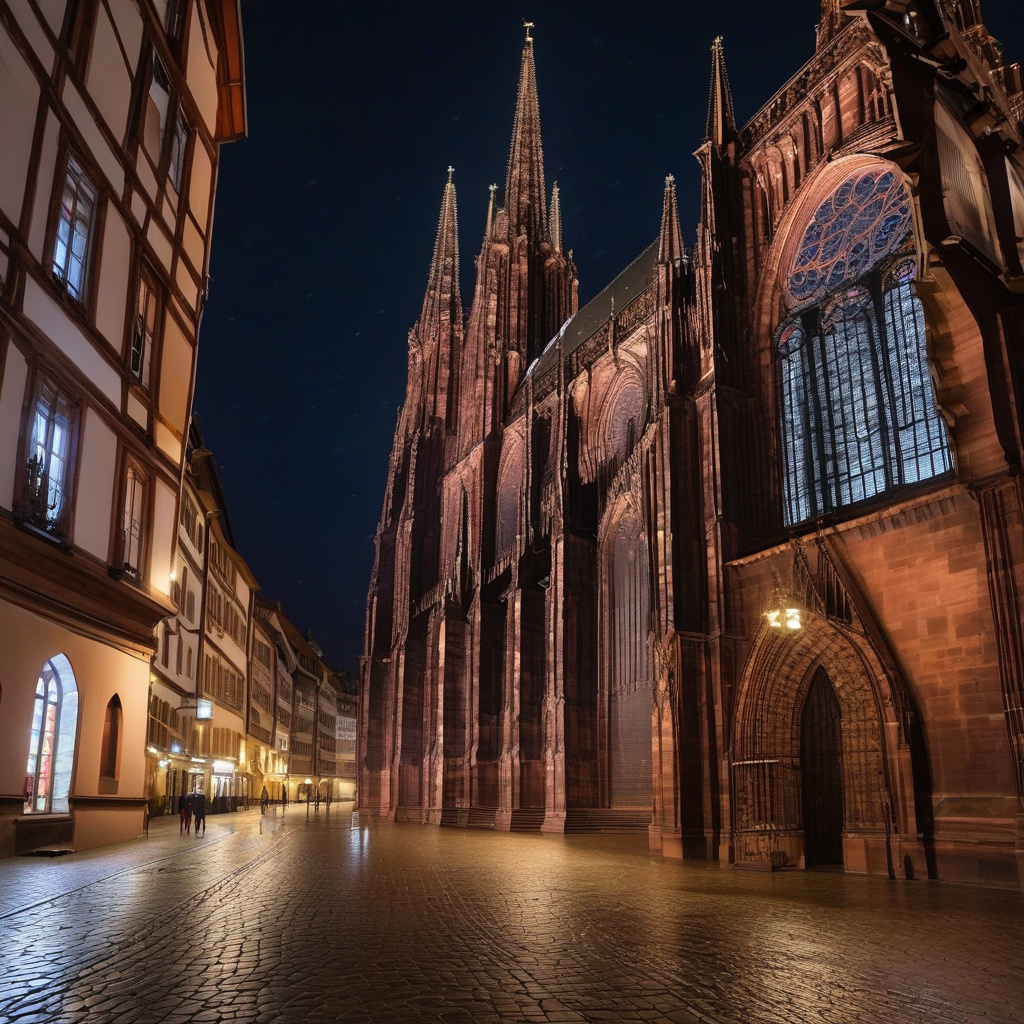 Страсбург узимку: ліхтарі, вітражі, прянощі та атмосфера Різдва Вулична зима та різдвяні ліхтарі в історичному центрі Страсбурга