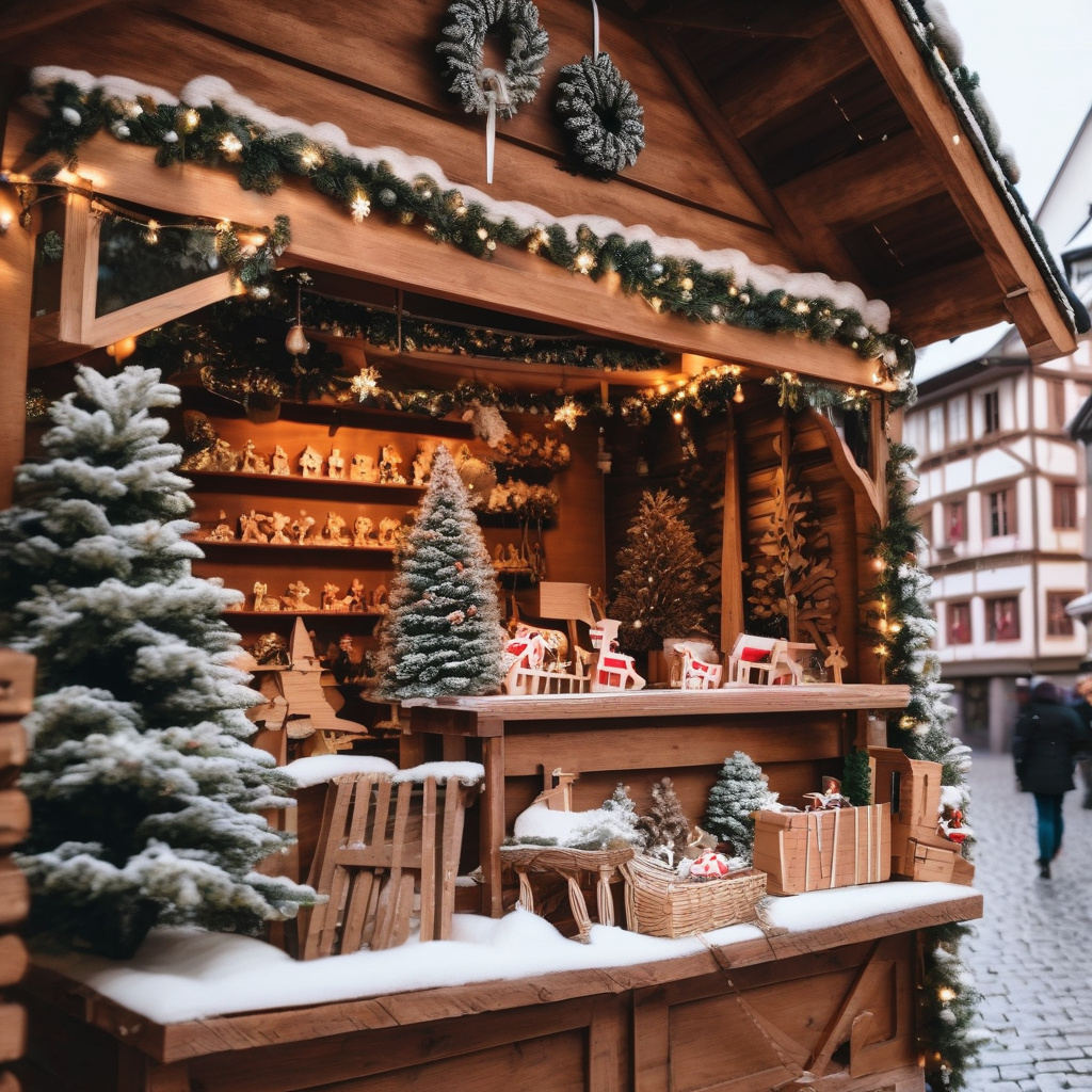 Ковзанка серед святкових ліхтарів — улюблена розвага на різдвяному ярмарку Зимова ковзанка під відкритим небом на ярмарку у Страсбурзі