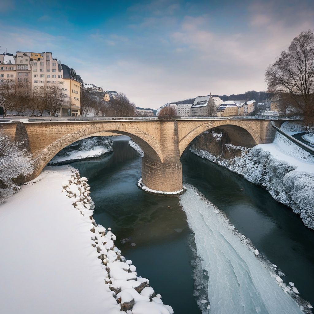 Люксембург взимку: містичні мости, традиції і затишна атмосфера Затишні мости Люксембурга над річкою та святково прибрані вулиці у різдвяну ніч