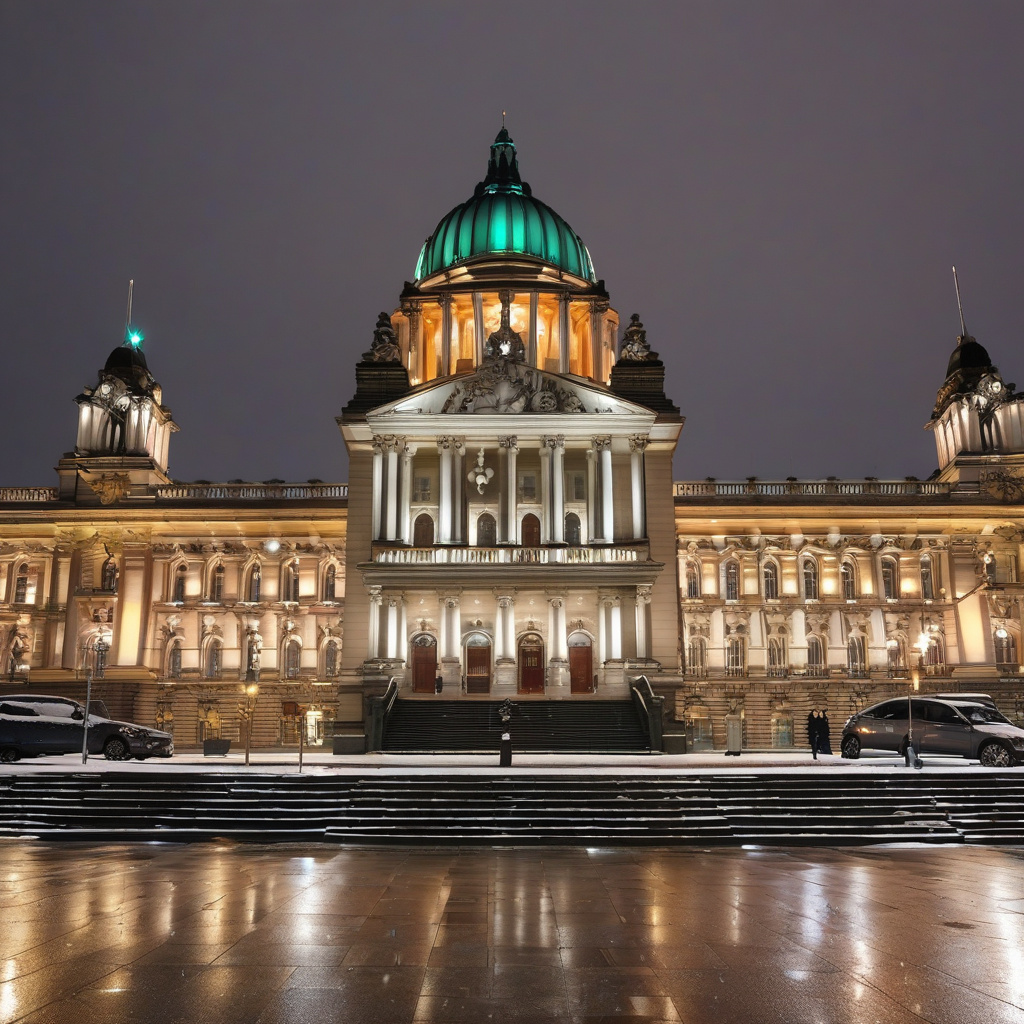Зимовий Белфаст з вогниками і гуляннями