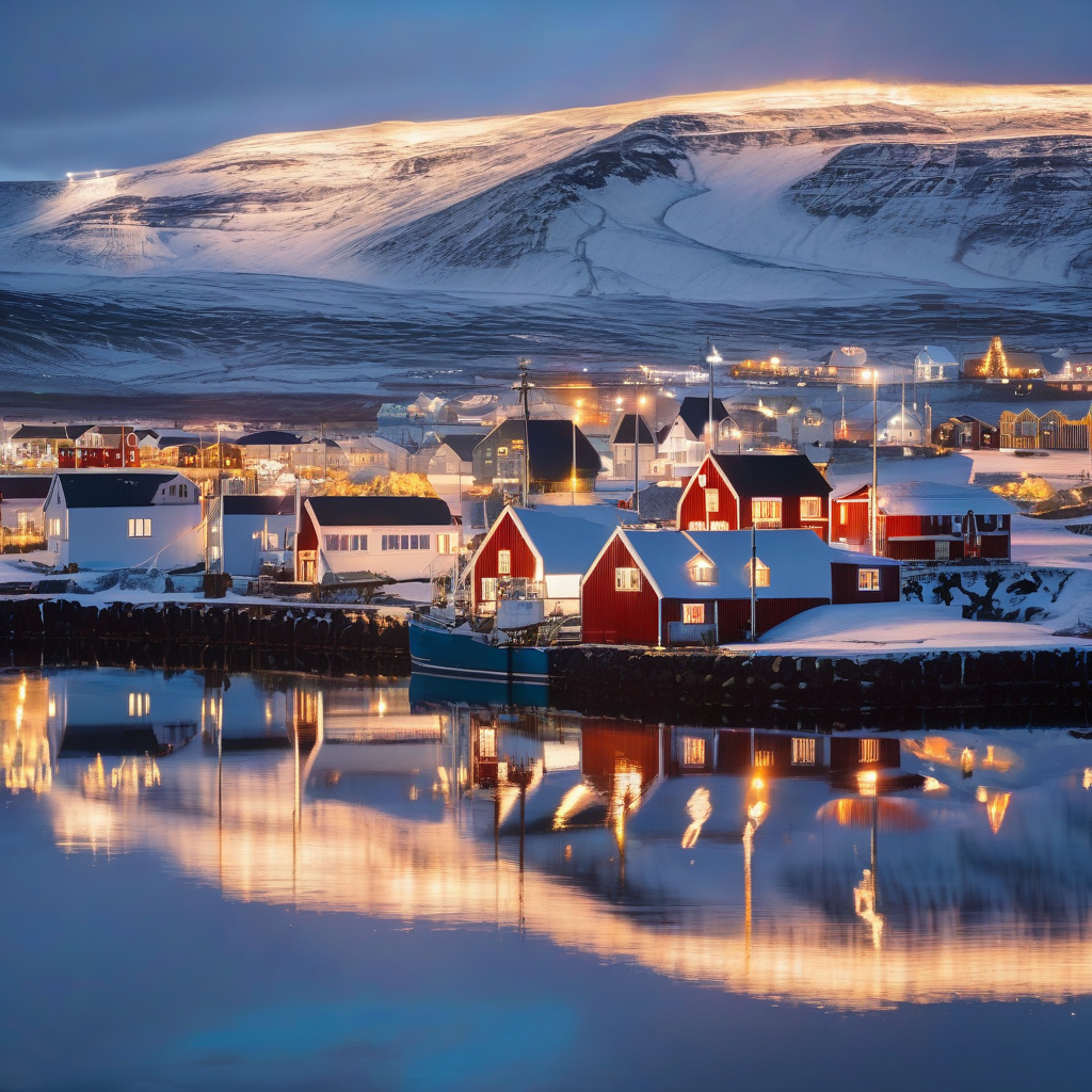Північне сяйво у новорічну ніч над Рейк'явіком