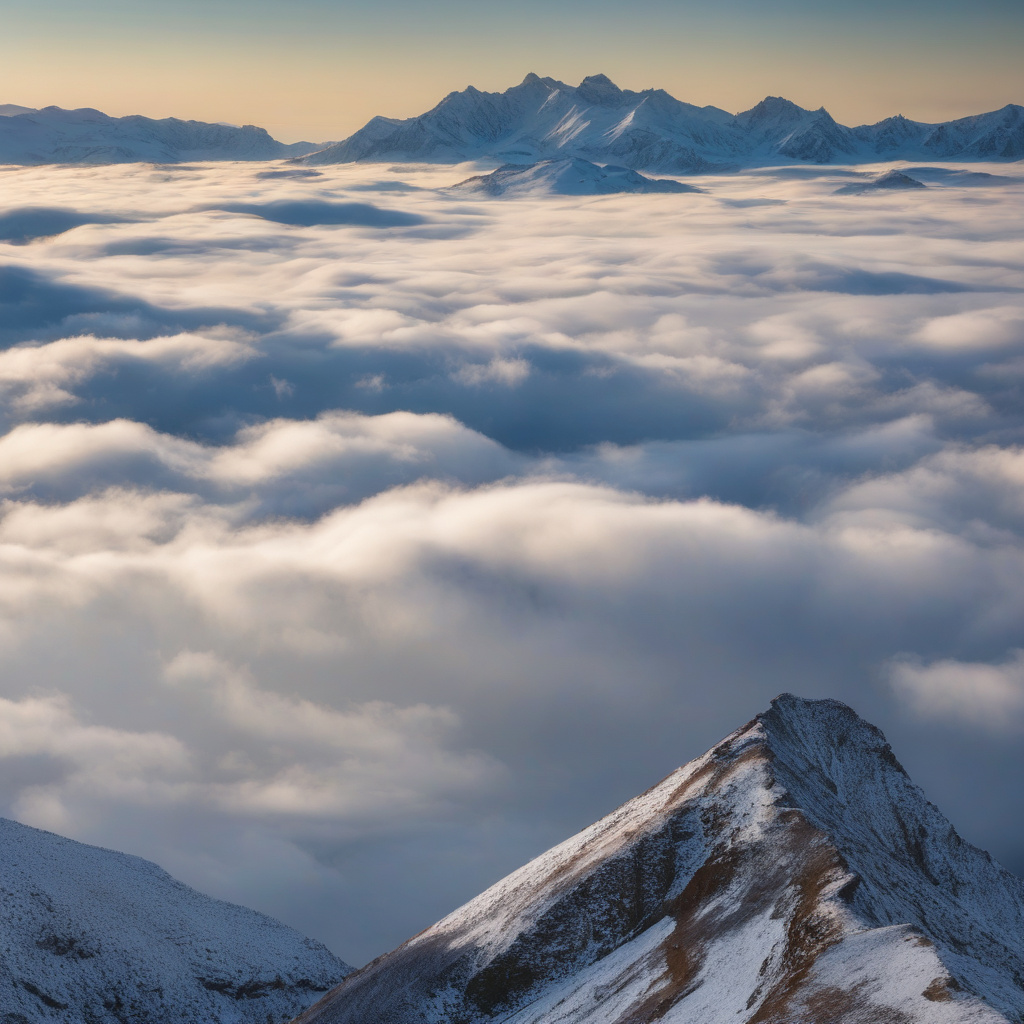 Зимовий норвезький фіорд, Лофотенські острови, фйордова зима Норвезький фіорд у снігу