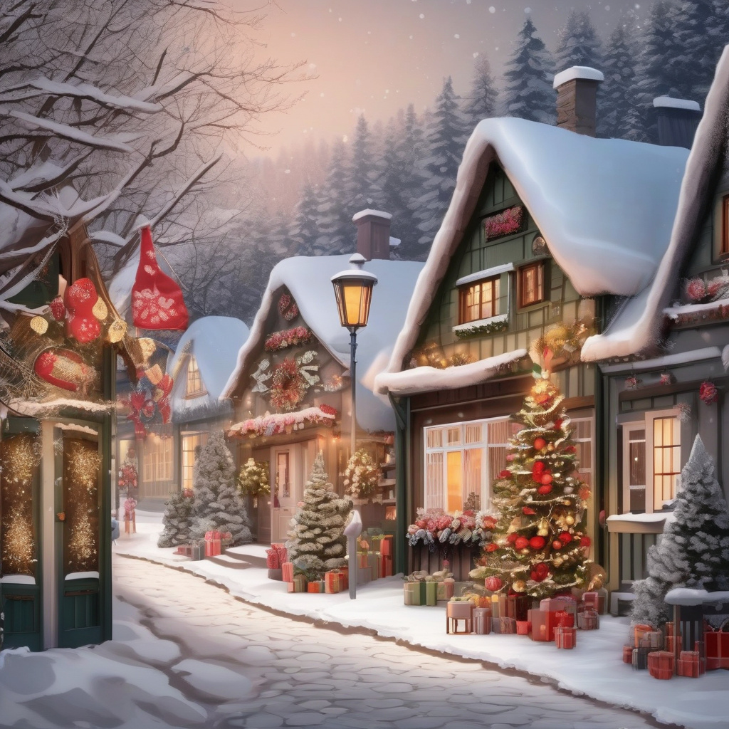 Вечір у маленькому європейському місті взимку: засніжені будинки, жовте світло вікон і спокій Найзатишніше маленьке місто Європи під снігом, вечірня атмосфера