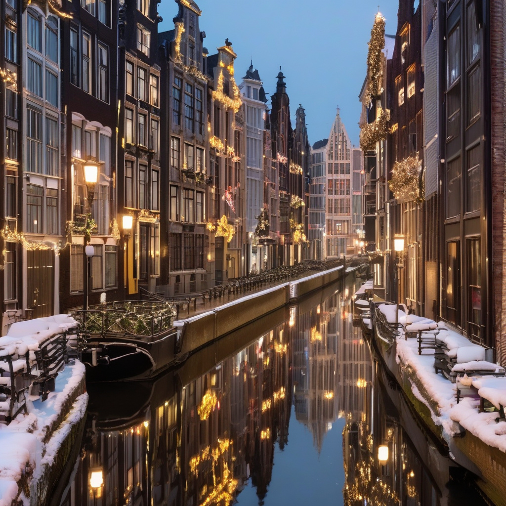 Антверпен, різдвяна атмосфера: святкові ліхтарі та старовинні будинки Різдвяна яскрава вулиця Антверпена з ліхтарями та прикрасами — фото для статті про зимову атмосферу