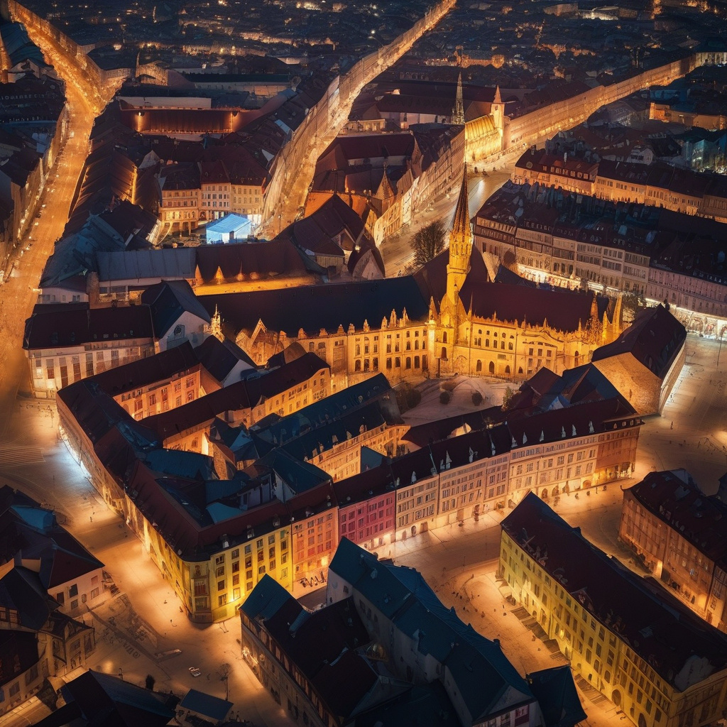 Світлові інсталяції у Копенгагені на різдвяній набережній