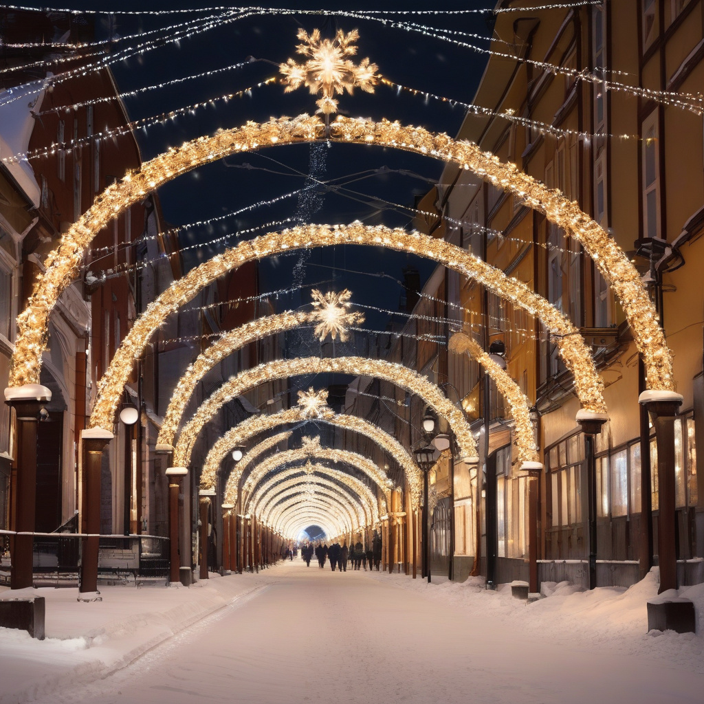 Святкові вогні барселонських вулиць у грудні