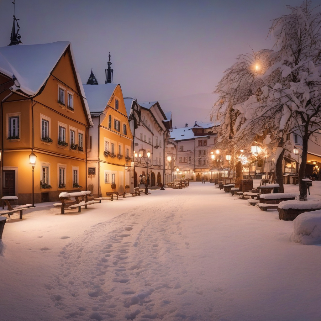 Зимове різдвяне місто в Європі: атмосфера та погода