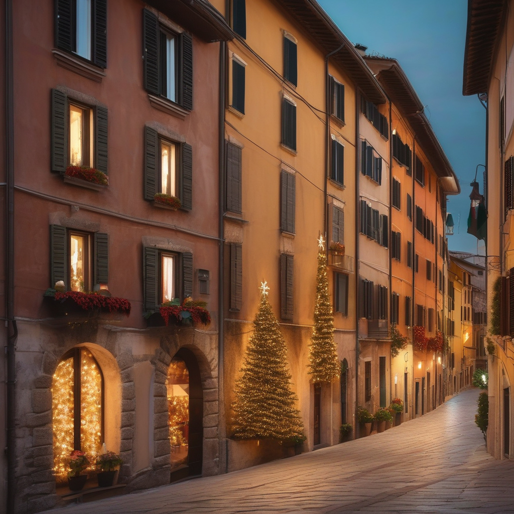 Туристи у центрі Верони під час різдвяних свят, мапа, святкова атмосфера