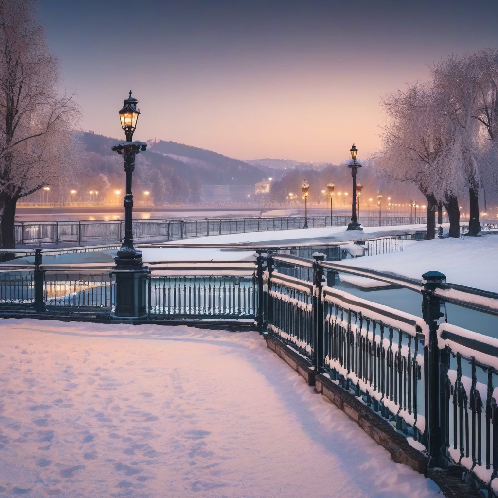 Зимові вогні вузькі вулиці старої Братислави