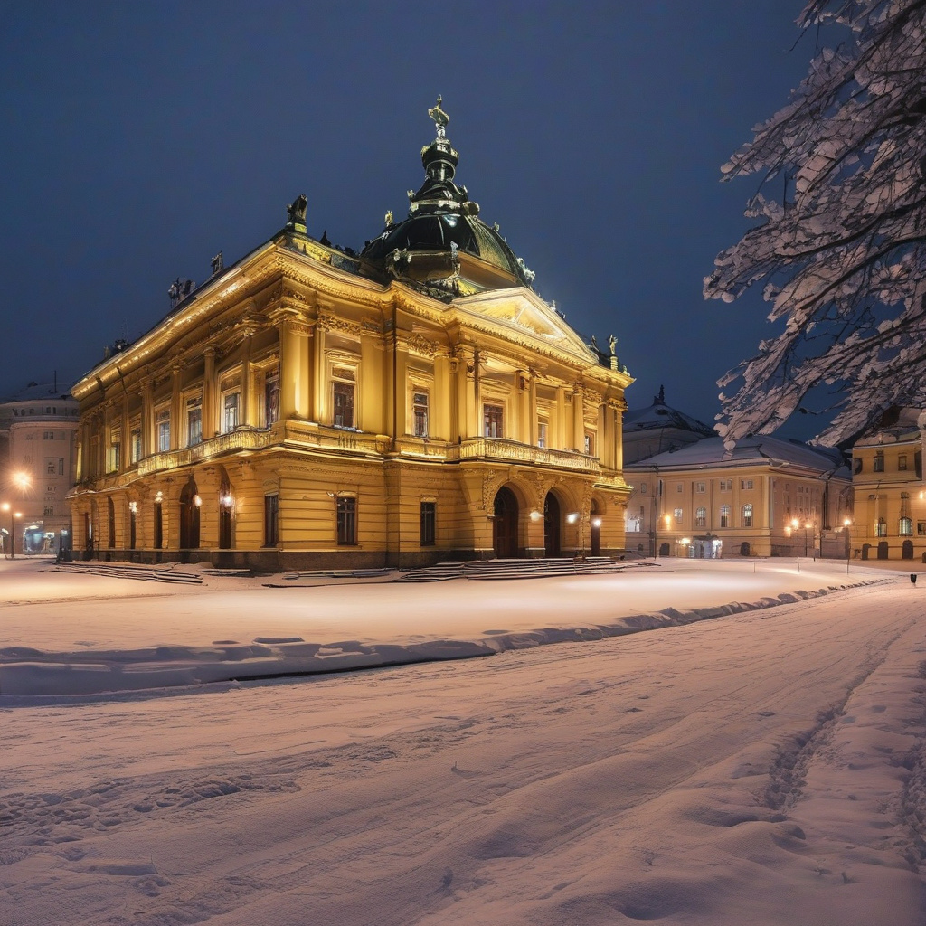 Lviv Christmas market gifts and seasonal food stalls
