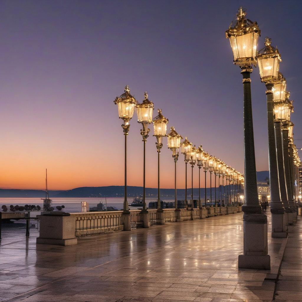 Різдво у Трієсті: святково підсвічена площа біля моря та італійські ярмарки Різдво у Трієсті: святково підсвічена площа Італії біля моря, ялинки, світло льодових ліхтарів