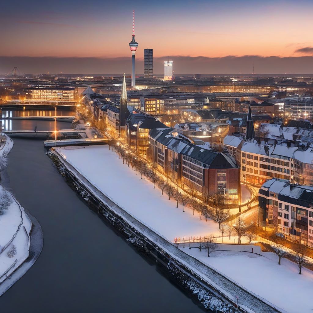 Різдвяний маршрут родини по Дюссельдорфу зимовими вулицями