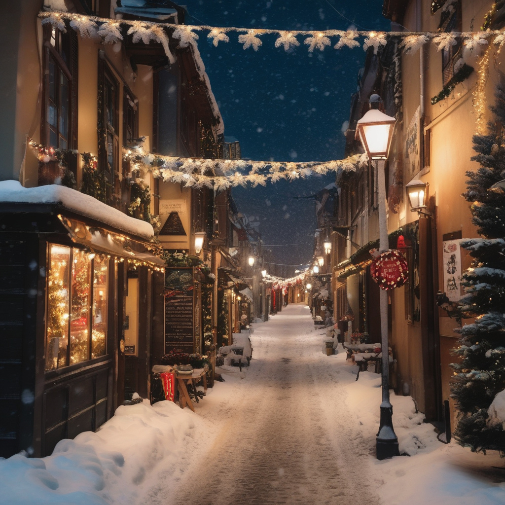 Зимовий Пльзень 2026: площі, гості, новорічне оформлення Засніжені площі Пльзеня, туристи роблять зимові фото біля ялинки