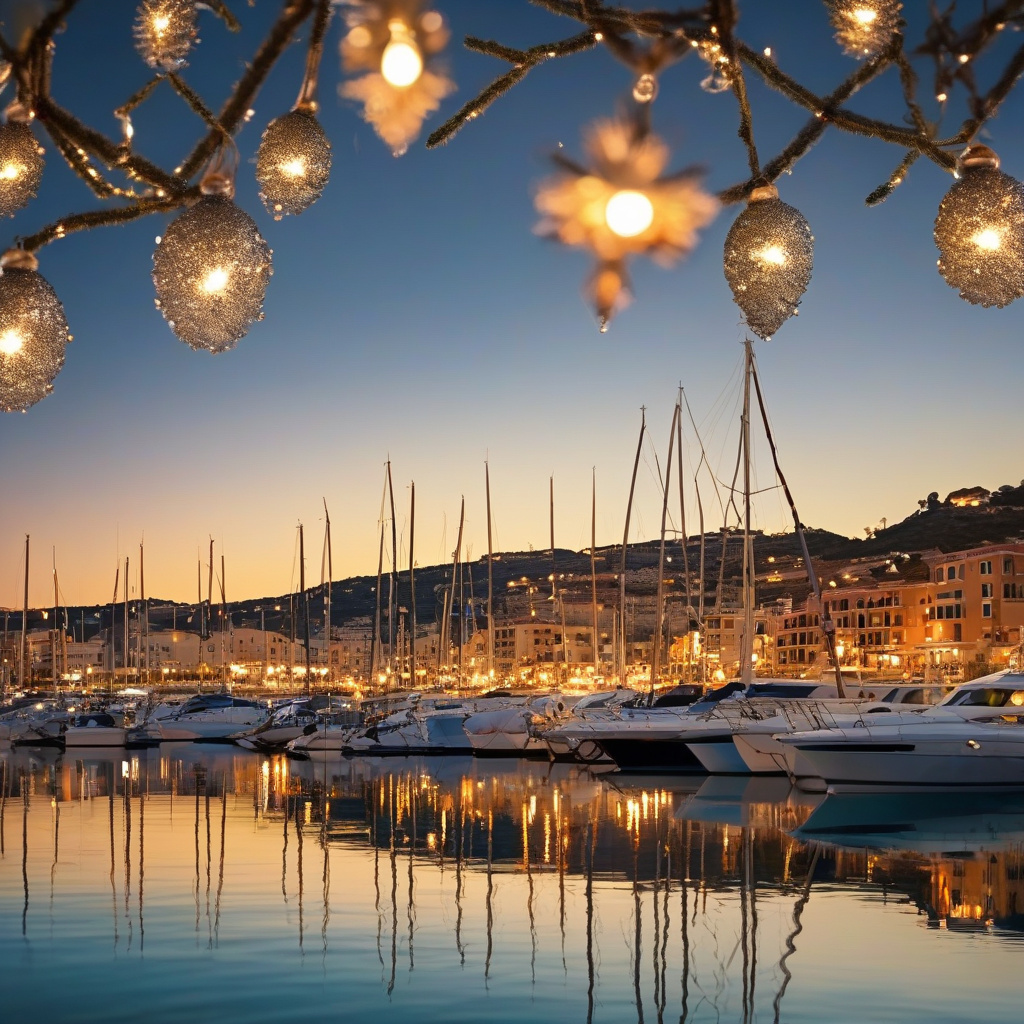 Winter sea in Malaga Spanish Mediterranean coast December