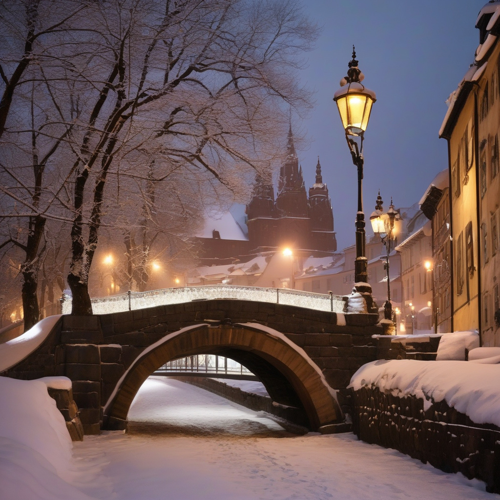 Люди на нічному ярмарку Інсбрука з гірськими огнями