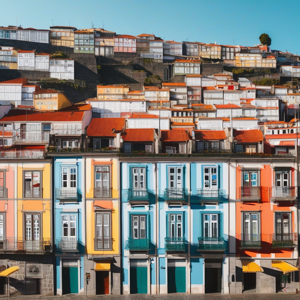 Porto city center winter market
