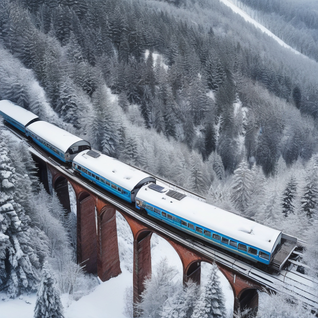 Центр Відня, святкові ілюмінації, панорама з вікна поїзда у зимовий вечір Вид на засніжений центр Відня із вагону поїзда, новорічні святкові вогні