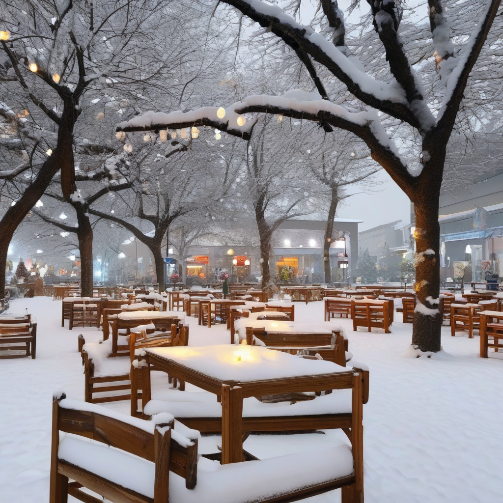 Зимова ранкова кава у бюджетному готелі Європи Бюджетний готель із сніданком у затишному європейському місті взимку