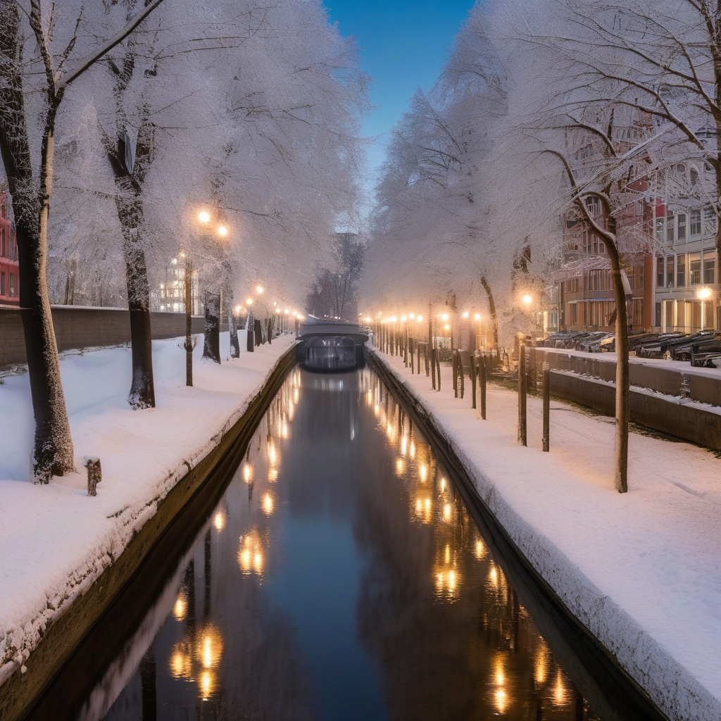 Головний каток Дюссельдорфа взимку — декор та святковий настрій Каток у Дюссельдорфі серед декору та святкового натовпу