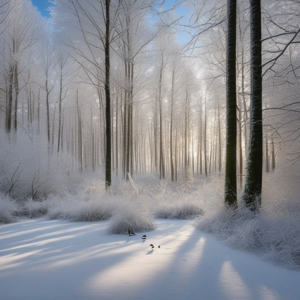 Національні парки Європи для споглядання зимових птахів у природі Зимові національні парки — засніжений ліс, платформи для спостереження, слід орла на снігу