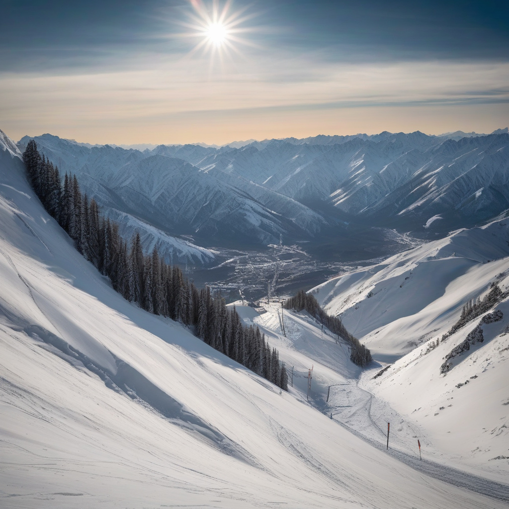 Karakol ski resort panoramic view, Kyrgyzstan 2026 winter travel