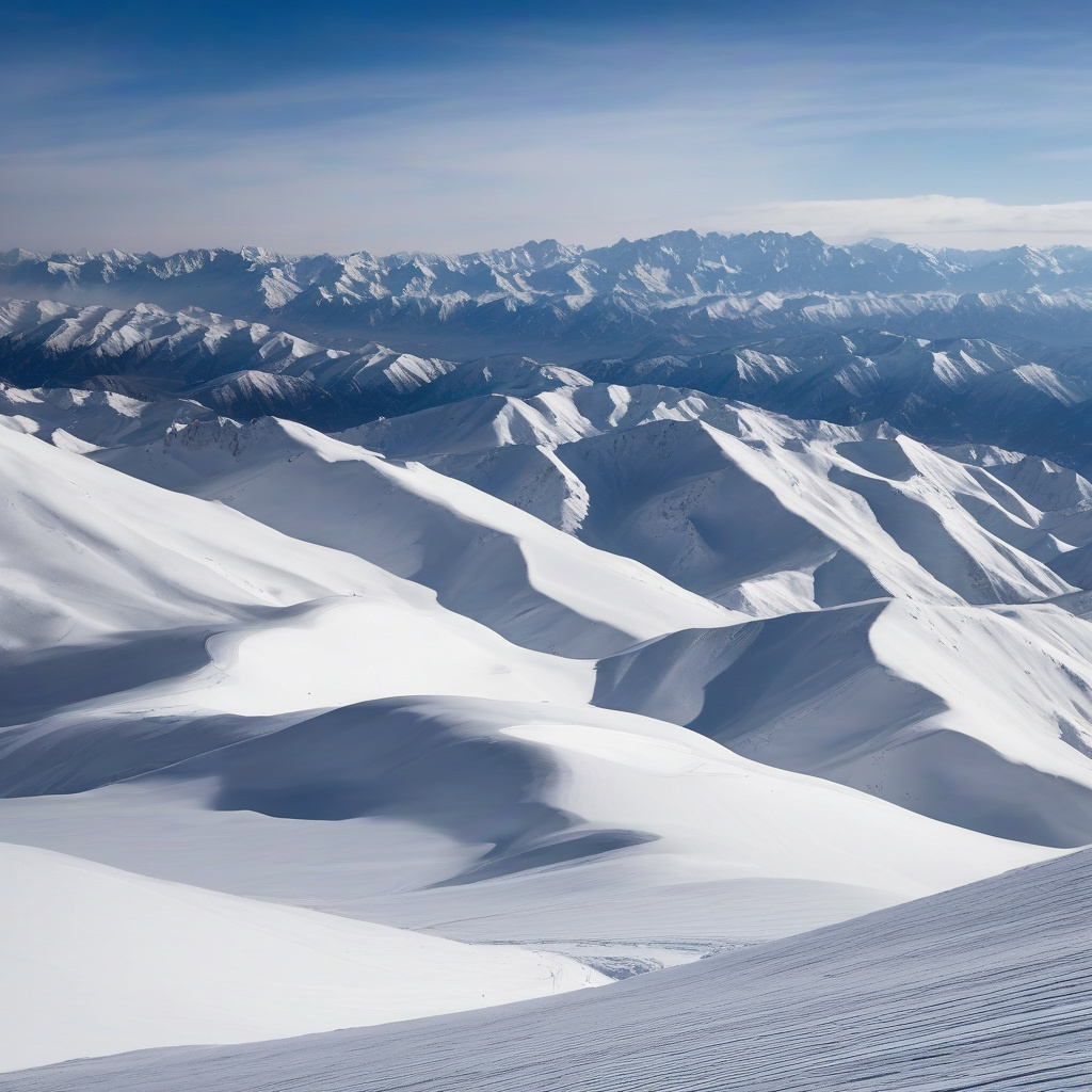 Peak snow season in Kyrgyzstan ski resorts