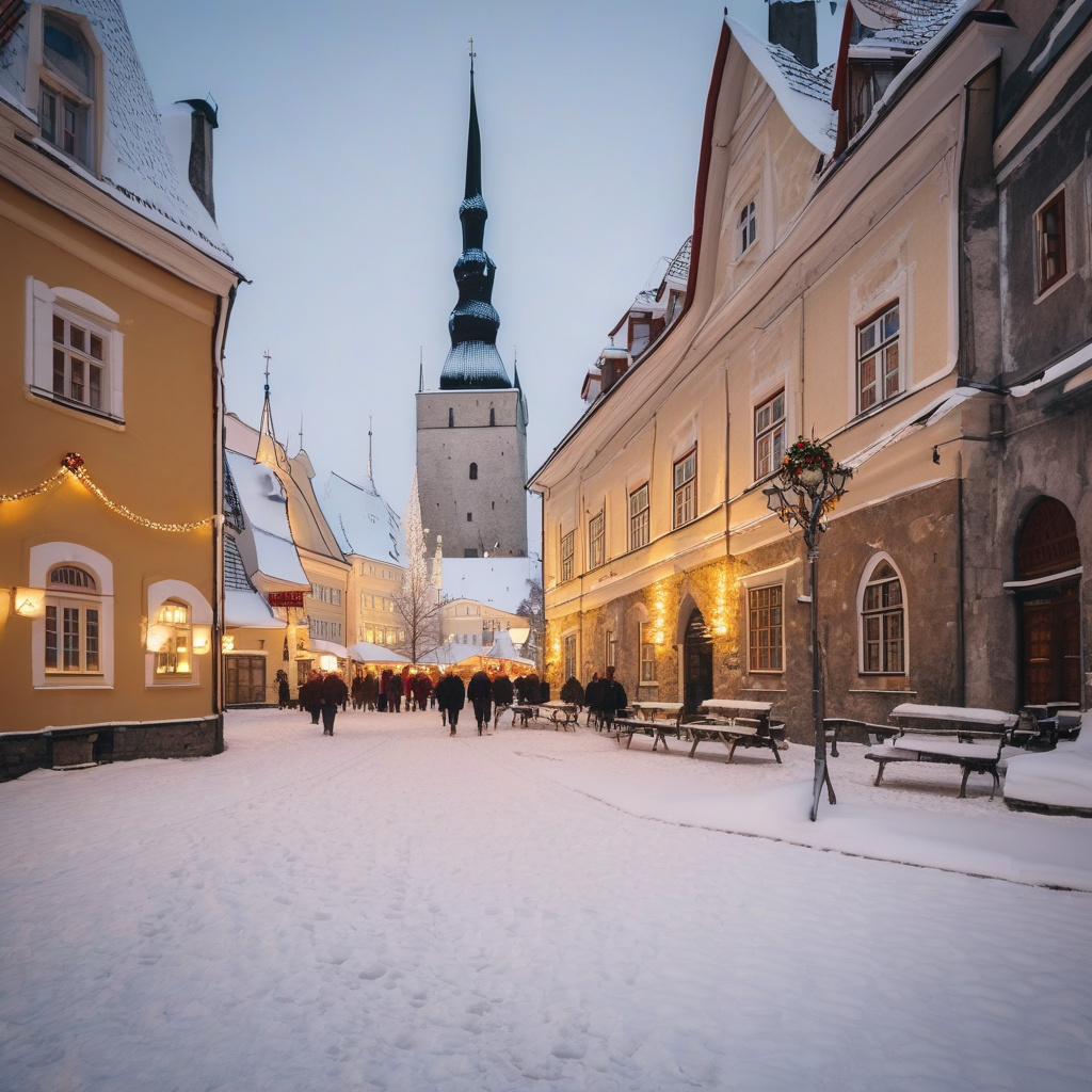Таллінн старе місто новорічна атмосфера