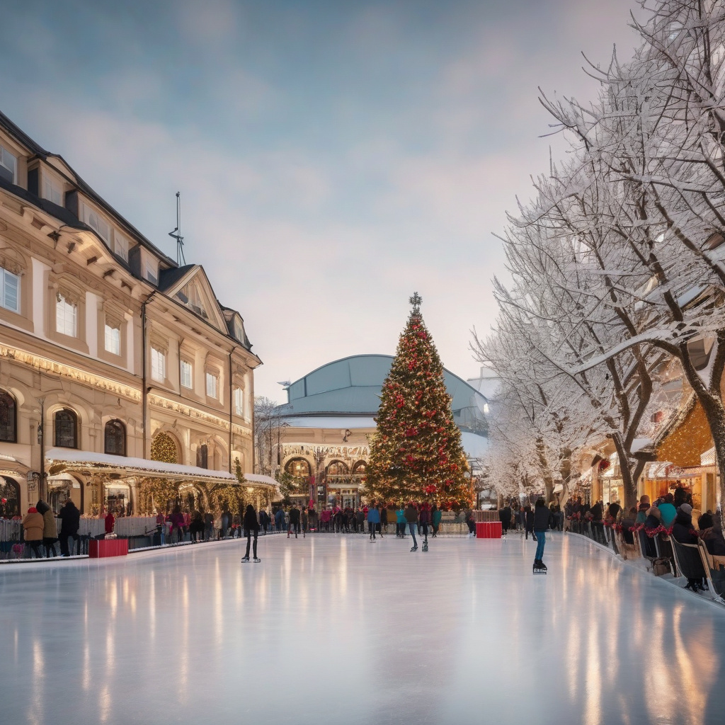 Різдвяний ринок Таллінн святковий ярмарок з вогнями