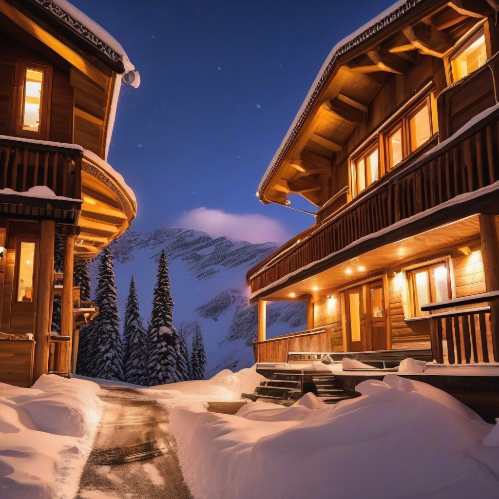 Quiet ski trails at Iranian ski resort Toukhal