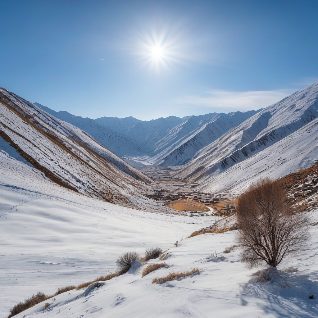 Skiers enjoying the slopes at Dizin, Iran