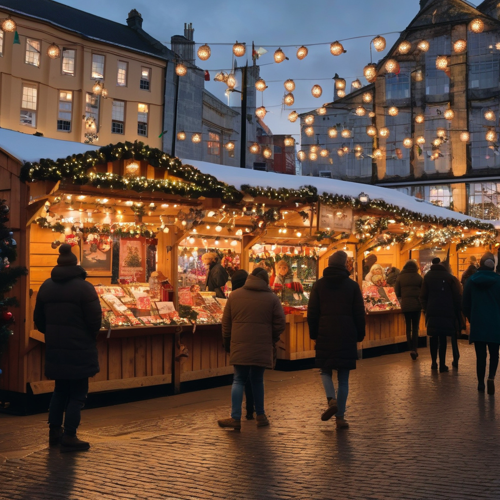 Різдвяний Брістоль: святкова ілюмінація та морська набережна Різдвяний Брістоль: святкові ліхтарі, історична забудова й море