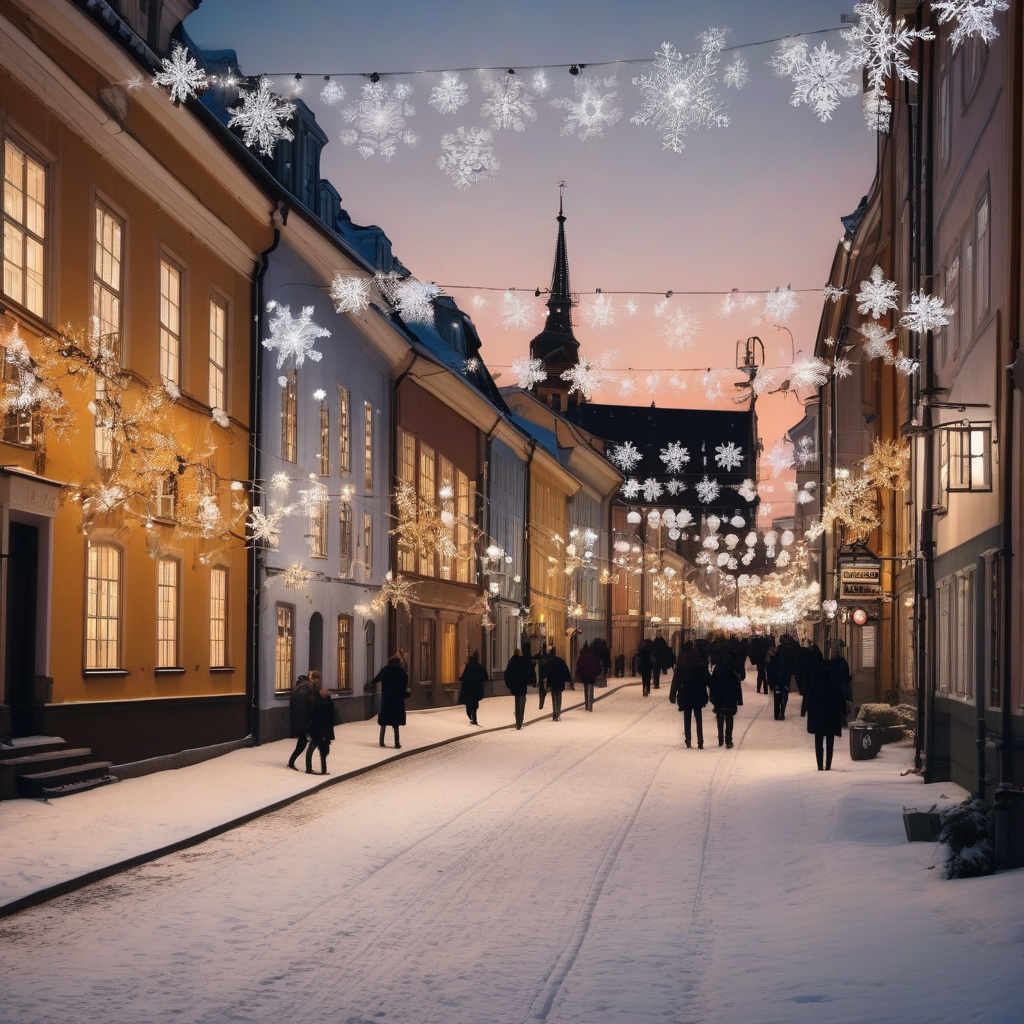 Зимовий Мальме: центральна площа зі святковими вогнями та ярмарковими кіосками