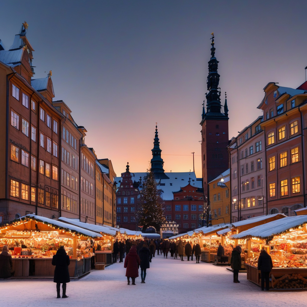 Мальме різдвяний: світлова інсталяція у центральному парку