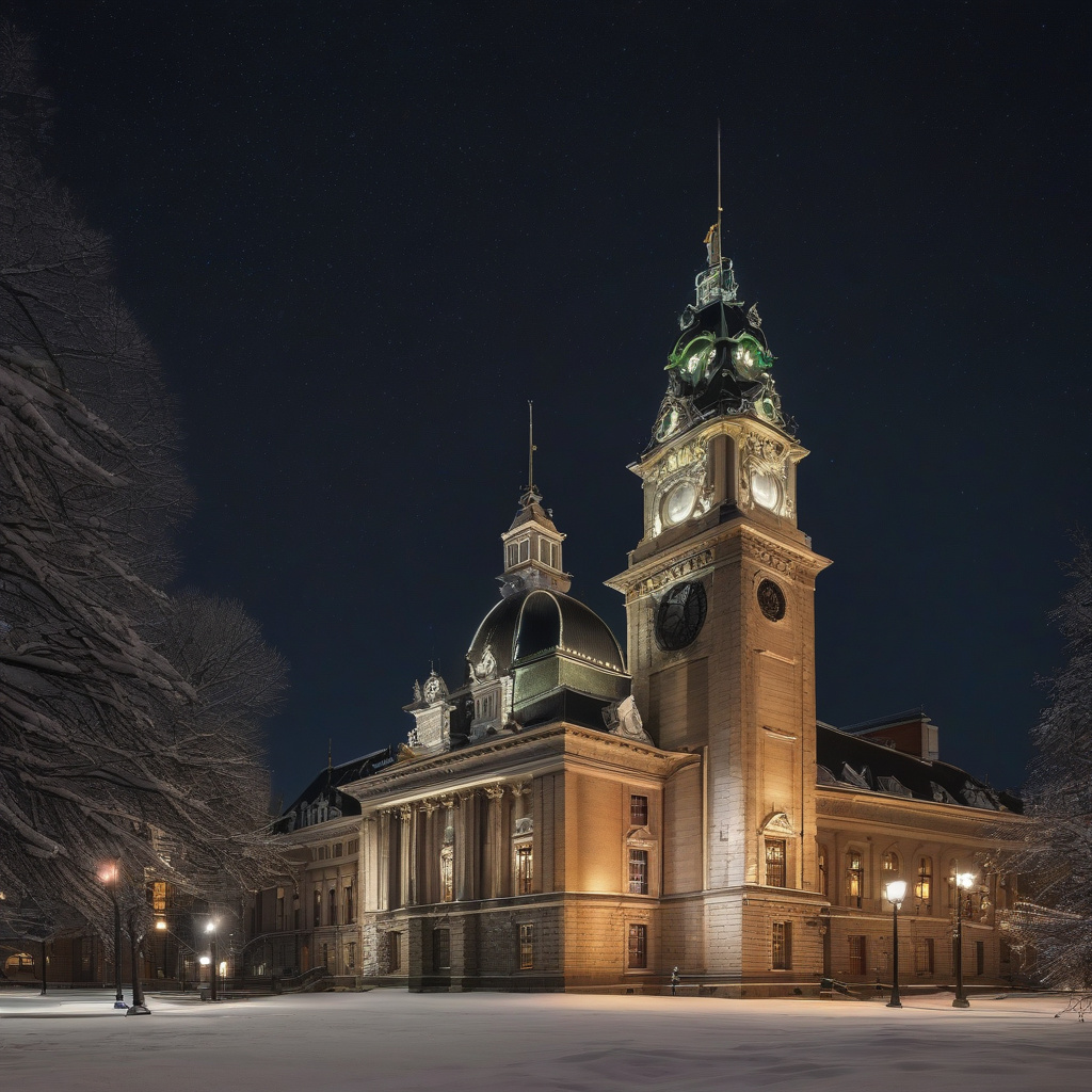 Зимовий світанок у Белфасті, атмосфера спокою перед Різдвом Ранковий вид на Белфаст взимку з першими сонячними променями