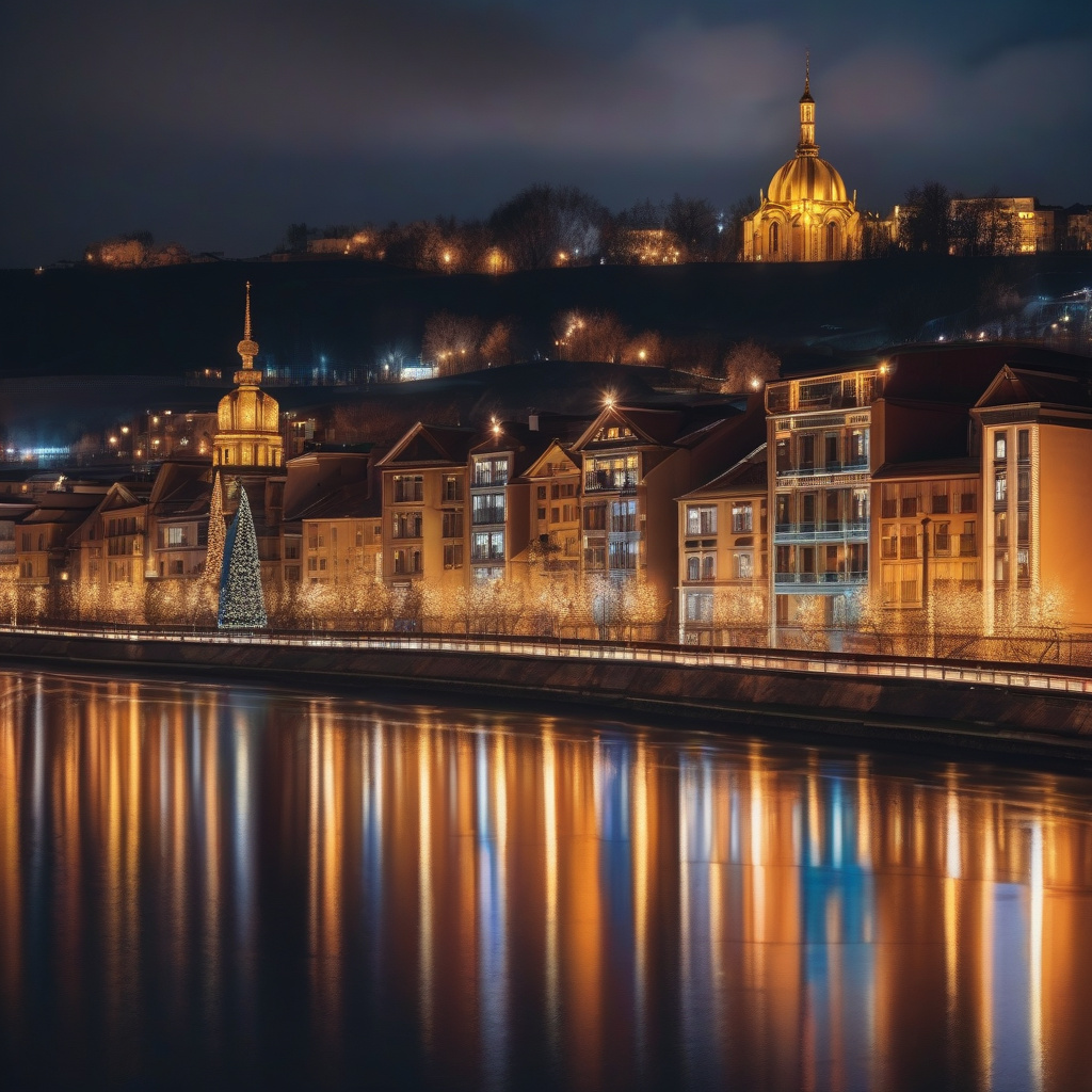 Різдвяний ринок у Базелі поруч з історичним собором і святковою ялинкою