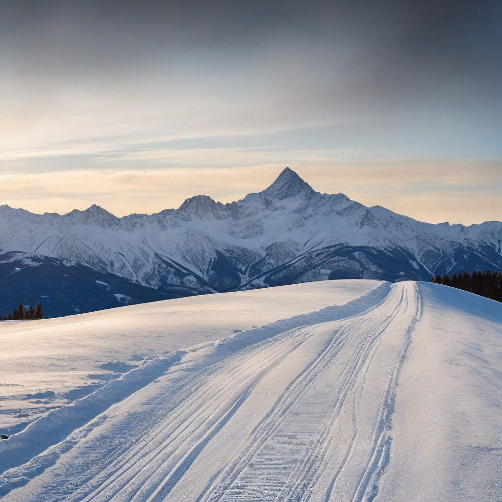 Панорама трас у зимовому гірськолижному курорті Європи Гірськолижний курорт Європи панорама зимових трас
