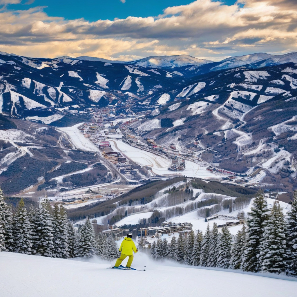 Ski rental shop in a US beginner resort