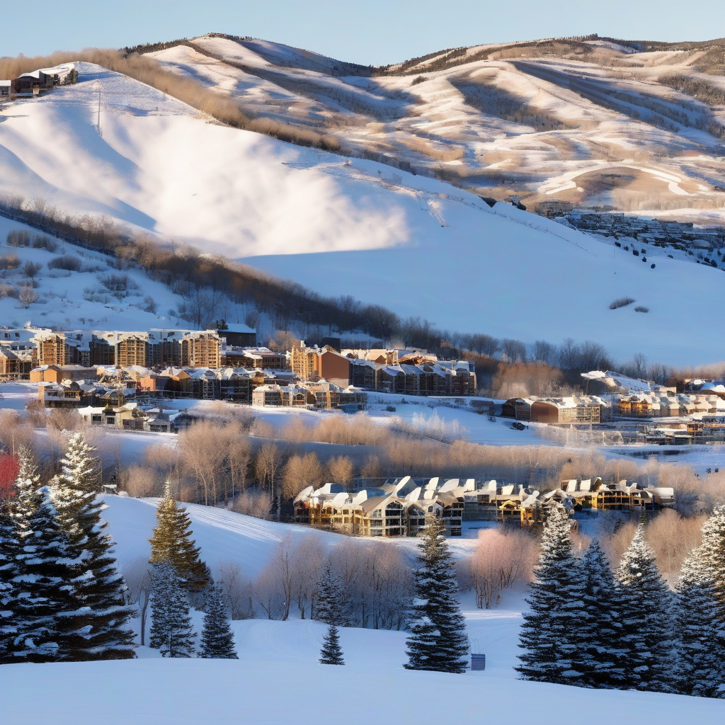 European ski resort landscape for comparison